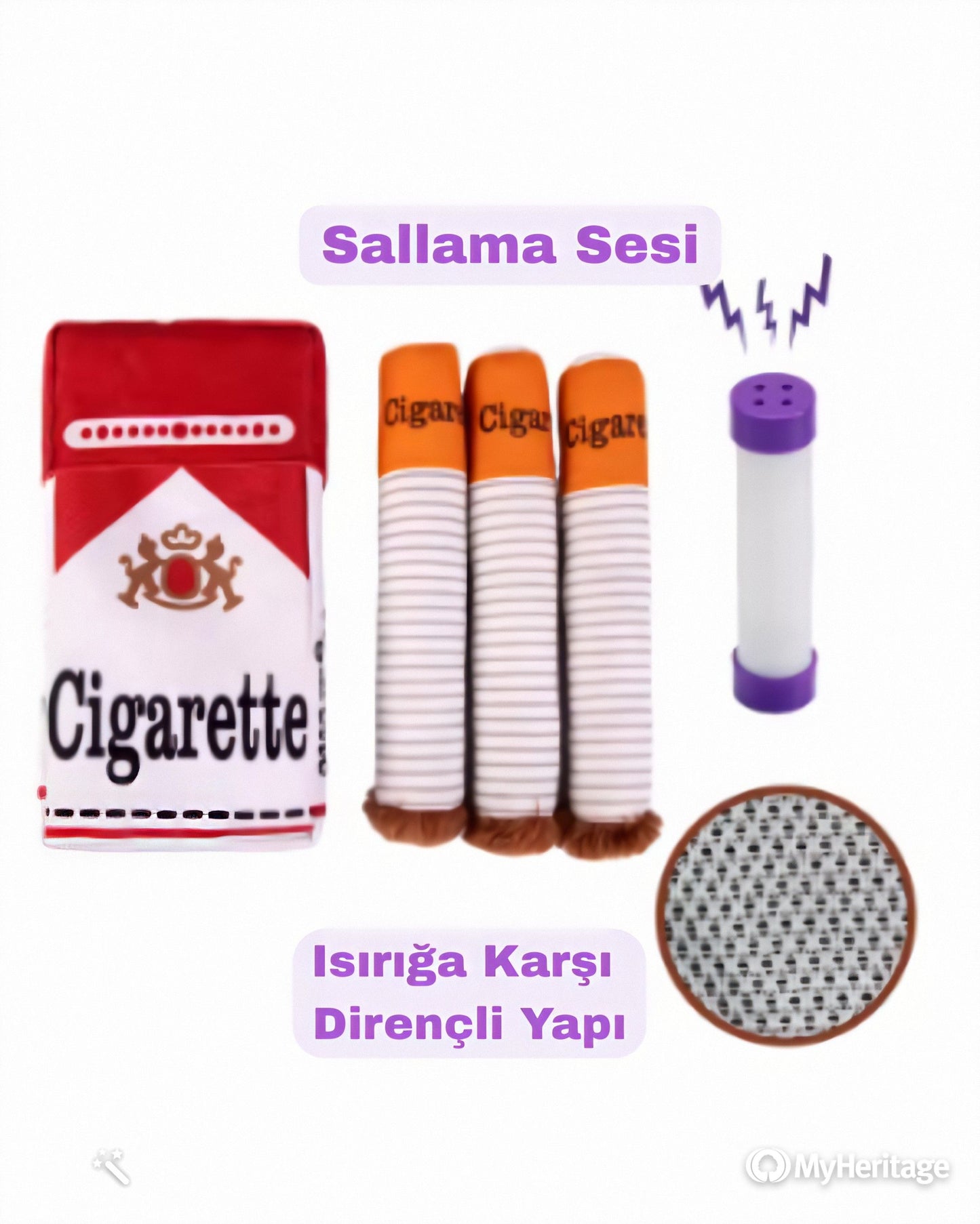 Köpüş Duman Komik Peluş Köpek Oyuncakları Sigara Paketi Şekilli