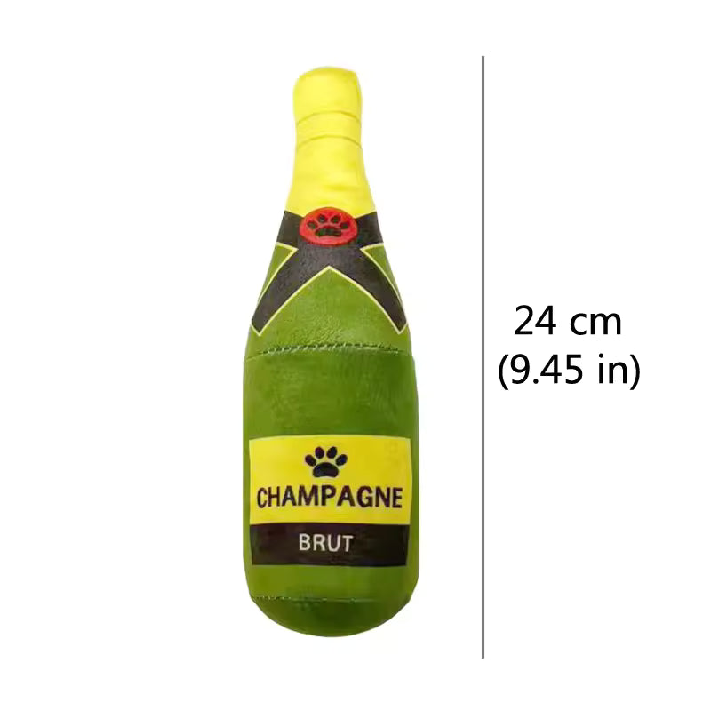 Köpek Kokteyli Komik Peluş Köpek Oyuncakları Alkol Şişesi Şekilli